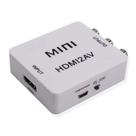 Mini Adaptador Conversor Áudio E Vídeo Rca Para Hdmi Av2hdmi