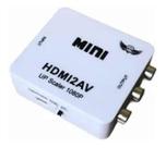 Mini Adaptador Conversor De Hdmi Para Video Composto Rca 2Av