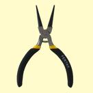 Mini alicate bico redondo 4,5 '' fertak