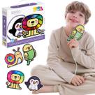 Mini Alinhavo Joguinho de Bolsa Infantil Montessori Madeira