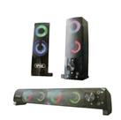 Mini Alto Falante Para Pc Notebook 12w Rms Caixa De Som Usb 5v Led Rgb Mini Alto Falante Para Pc Notebook 12w Rms Caixa De Som Usb 5v Led Rgb