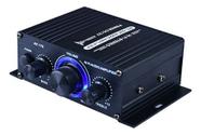 mini amplificador áudio estéreo rádio microfone 400w ak-170