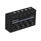 Mini Amplificador De Áudio Estéreo 4 Canais Amplificador De Fone De Ouvido Com Adaptador 10mhz