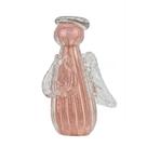 Mini Anjo Uriel Cristal Murano G Quartzo Rose