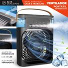 Mini Ar Condicionado Climatizador, Umidificador e Ventilador USB com LED Portátil Premium