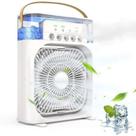 Mini Ar Condicionado Portátil Climatizador Umidificador de Ar Água Gelo Aroma 3 Velocidades USB LED Mini Ar Condicionado Portátil Climatizador Umidificador de Ar Água Gelo Aroma 3 Velocidades USB LED