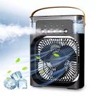 Mini Ar Ventilador Umidificador Climatizador Luminária Led