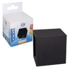 Mini Arandela Preta 2w Branco Quente 3000K Bivolt