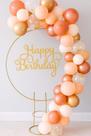 Mini Arco De Mesa Decoração Festas Suporte Painel 50cm Estrutura Para Painel Arco Redondo ROSE GOLD