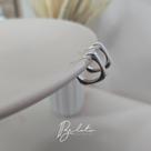 Mini argola ivory banhada em prata 925