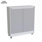 mini armário de cozinha com 2 Portas e Divisória em MDF Envio Montado, 100% MDF 80x70x20 portas