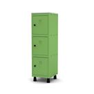 Mini Armário Guarda Volume Locker Roupeiro 1 Vão 3 Portas MGRP501/3 Verde Miró - Pandin