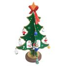 Mini Arvore De Madeira Com Enfeites Natal Natalino