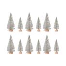 Mini Árvore De Natal Artificial DIY: Enfeite Artesanal Com Neve Para Decoração De Festas De Fim De