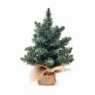 Mini Arvore De Natal Com Base Verde / Marrom 45cm