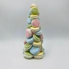 Mini Árvore Macaron em Resina Páscoa Colorido 24x12cm