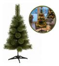 Mini Árvore Natal 60cm 25 Galhos Verde Decoração Mesa Verde