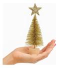 Mini Árvore Natal Dourada 10cmx5cm Enfeite Natalino Decoração Mini Árvore Natal Dourada 10cmx5cm Enfeite Natalino Decoração