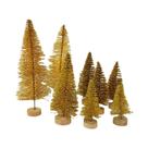 Mini Árvores De Natal Artificiais De Cedro E Pinheiro, Ornamentos De Mesa De Sisal, 5-8 Peças,