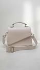 Mini Bag Feminina Bege material sintético Transversal