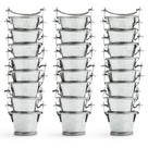 Mini balde de estanho TAKMA galvanizado de 2,2 cm com conjunto de 24 alças