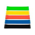 Mini Band Kit Faixas Elásticas para Exercícios 5 Bandas de Resistência para Yoga Pilates Alongamento Treino de Força e Reabilitação Mini Band Kit Faixas Elásticas para Exercícios 5 Bandas de Resistência para Yoga Pilates Alongamento Treino de Força e Reabilitação