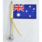 Mini Bandeira Austrália C/ Ventosa Poliéster (5,5cm X 8,5cm)