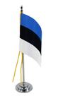 Mini Bandeira de Mesa Estônia 15 cm Poliéster Mini Bandeira de Mesa Estônia 15 cm Poliéster