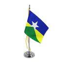 Mini Bandeira Mesa Estado de Rondônia mastro 15 cm