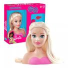 Mini Barbie Busto Styling Head Cabelereira Original com Acessórios Escova Presilha 10 Elásticos