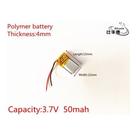 Mini Bateria 3,7v 50mah Fone Ouvido 4mm X 12mm X 15mm