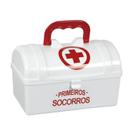 Mini Baú Branco Plástico - Primeiros Socorros