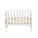 Mini Berço De Bebê Chiqueirinho Quarto Infantil Com Ridízios Acompanha Colchão 5 em 1 G2 Plus