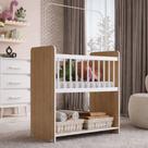 Mini Berço Fixo Moisés Toy Para Bebê com Colchão 89cm Savana Branco - Desk Design