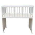 Mini Berço Moisés Alegria Branco Brilho Com Colchão Veronez