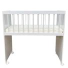 Mini Berço Moisés Alegria Branco Brilho com Colchão Veronez