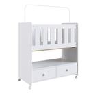 Mini Berço Moisés BY 510 2 Gavetas Branco - Completa Móveis
