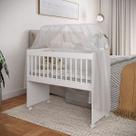 Mini Berço Moisés com Colchão Multifuncional MDF Branco Ofertamo