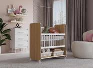 Mini Berço Moisés com Grade Móvel Colchão Incluso Para Bebê Menino e Menina FloFlo