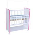 Mini Berço New Baby Infantil Grade Móvel Com Colchão