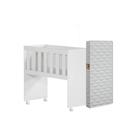 Mini Berço Rubi 5 Em 1 Com Colchão Branco