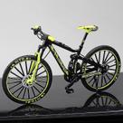 Mini bicicleta com ornamento de modelo de bicicleta de liga leve colecionável