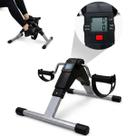 Mini Bicicleta Fisioterapia Pedal Exercitador Braços e Pernas Portátil Compacta Com Display Digital Reabilitação Idoso
