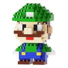 Mini Blocos de Montar Luigi Pixelado Colecionável - 164 Peça