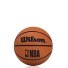 Mini Bola de Basquete Wilson NBA Dribbler Marrom