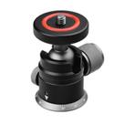 Mini bola de câmera Poyinco com cabeça de tripé com suporte Hotshoe de 3 kg