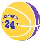 Mini Bola Desenho Basquete DM TOYS DMT6947 Amarelo