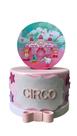 Mini bolo fake circo rosa