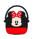 Mini Bolsa De Mão Minnie Silicone 13x13cm - Disney
