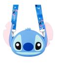 Mini Bolsa De Ombro Stitch Silicone 13x18cm Disney
